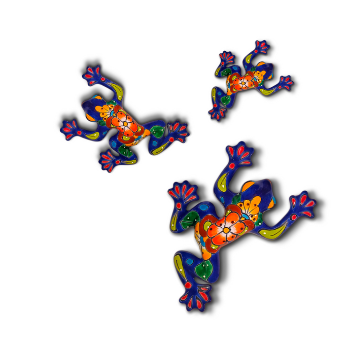 Ranas Decorativas de Talavera - Set de 3 Piezas