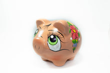 Load image into Gallery viewer, Handmade Clay Piggy Bank
